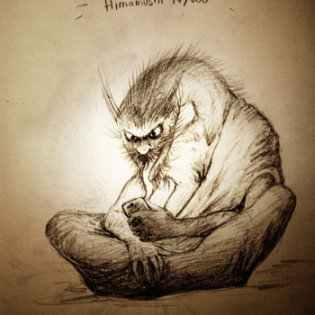 Drawing titled "Himamushi nyudo" by Azathoth, Original Artwork, Pencil