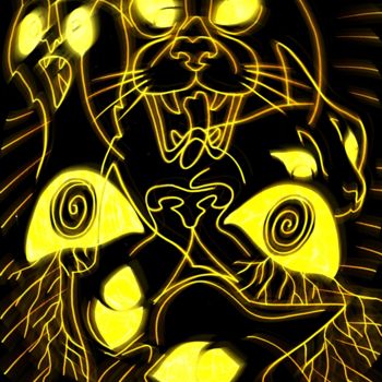 Рисунок под названием "Insane" - Azathoth, Подлинное произведение искусства, Маркер
