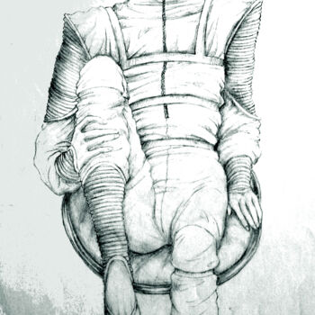 Drawing titled "Gunnar" by Azathoth, Original Artwork, Pencil