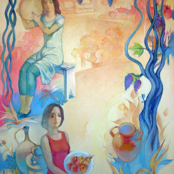 "In the garden-1" başlıklı Tablo Azeriman tarafından, Orijinal sanat, Akrilik