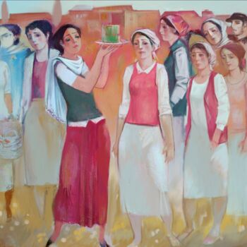 Pittura intitolato "The feast of spring" da Azeriman, Opera d'arte originale, Acrilico