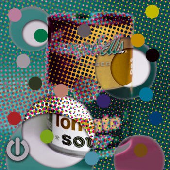 Digitale Kunst mit dem Titel "Campbell's Tomato S…" von Andreas Zimmermann, Original-Kunstwerk, Fotomontage