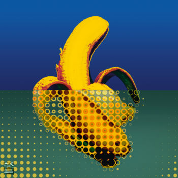 Digitale Kunst getiteld "Das ist keine Banan…" door Andreas Zimmermann, Origineel Kunstwerk, Digitaal Schilderwerk