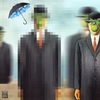 数字艺术 标题为“DigitalMagritte 04” 由Andreas Zimmermann, 原创艺术品, 数字油画