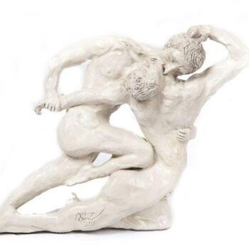 Скульптура под названием "Cain and Abel" - Aziz Anzabi, Подлинное произведение искусства, Другой