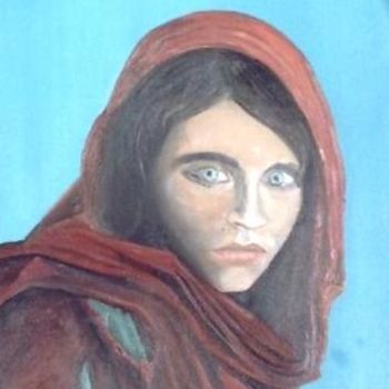 Painting titled "Afghane" by Sylvestre Aznar, Original Artwork