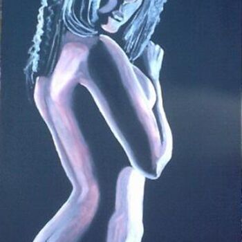 Painting titled "Nue" by Sylvestre Aznar, Original Artwork