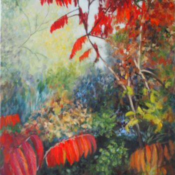 Pintura intitulada "Folies d'automne" por Azucena, Obras de arte originais, Acrílico Montado em Armação em madeira