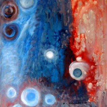 Painting titled "UNIVERSO 3" by Mary Carmen Diez Colorado, Original Artwork