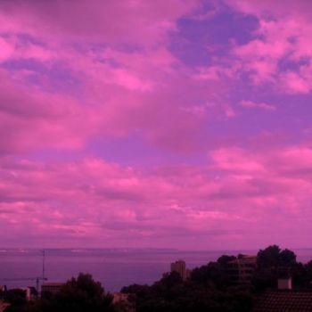 Fotografía titulada "ROSA Y AZUL" por Mary Carmen Diez Colorado, Obra de arte original