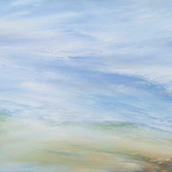 Painting titled "ELOUNDA, entre ciel…" by B. Alexis, Original Artwork