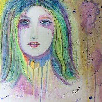 Malerei mit dem Titel "Emotion" von Chrystèle Bloyet, Original-Kunstwerk, Acryl