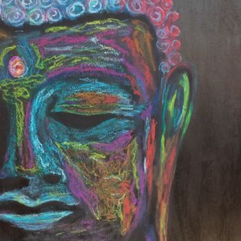 Painting titled "Zen" by Chrystèle Bloyet, Original Artwork, Pastel