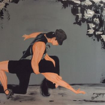 Malerei mit dem Titel "Bachata" von Chrystèle Bloyet, Original-Kunstwerk, Acryl