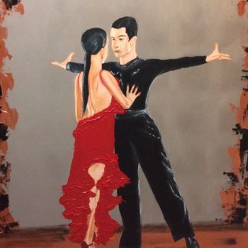 Painting titled "Rumba" by Chrystèle Bloyet, Original Artwork, Acrylic