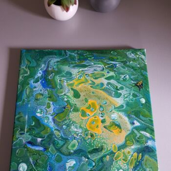 Painting titled "OCEAN" by B.L, Original Artwork, Acrylic