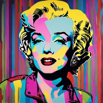Arte digitale intitolato "Marilyn Monroe" da B.Mansour, Opera d'arte originale, Immagine generata dall'IA