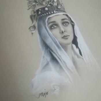 Dibujo titulada "Dream" por Bahareh Marandi, Obra de arte original, Conté