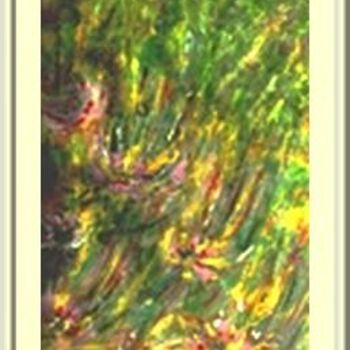 Painting titled "Floraison" by Ferial Baba Aissa, Original Artwork