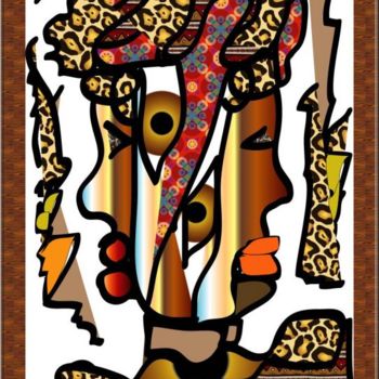 Digital Arts titled "Africaines" by Ferial Baba Aissa, Original Artwork