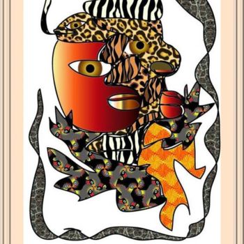 Digital Arts titled "La savanne" by Ferial Baba Aissa, Original Artwork
