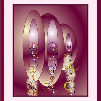 Digital Arts titled "PERLES EN BEAUTE" by Ferial Baba Aissa, Original Artwork