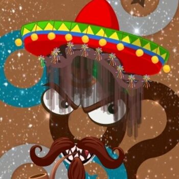 Digital Arts titled "Mexicain" by Ferial Baba Aissa, Original Artwork