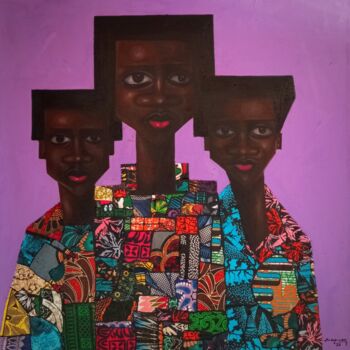 Painting titled "Resilient Visionari…" by Babatunde Bakare, Original Artwork, Oil