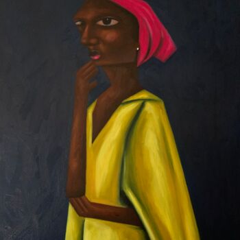 Pittura intitolato "Reflections of the…" da Babatunde Bakare, Opera d'arte originale, Olio