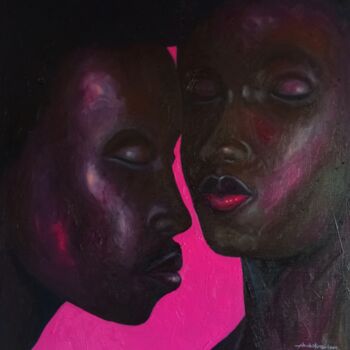 Painting titled "Togetherness" by Babatunde Bakare, Original Artwork, Oil