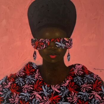 Peinture intitulée "Gazing through Anka…" par Babatunde Bakare, Œuvre d'art originale, Huile