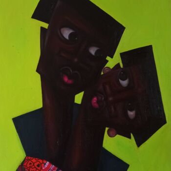 Pintura intitulada "Soul Provider 1" por Babatunde Bakare, Obras de arte originais, Óleo