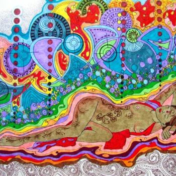 Digital Arts titled "As She Dreams" by Bajidoo, Original Artwork