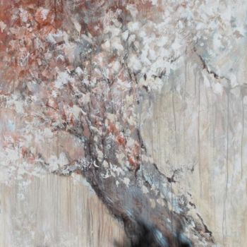 Painting titled "l'arbre heureux" by Babeth Pochan, Original Artwork