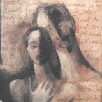 Malarstwo zatytułowany „couple” autorstwa Babeth Pochan, Oryginalna praca