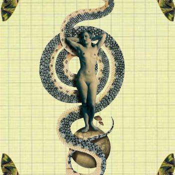 Arte digitale intitolato "succube.jpg" da Babette De La Vega, Opera d'arte originale, Collages