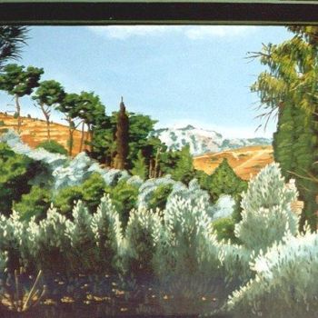 Картина под названием "Valley" - Κοιλιάρ-Ις, Подлинное произведение искусства, Масло