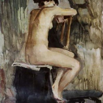 Pintura intitulada "Naked" por Stanislav Babiuk, Obras de arte originais