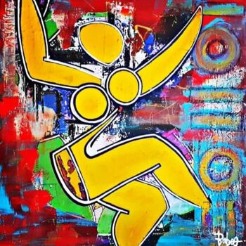 Painting titled "2.L'Envolée" by Baboo Meliboo, Original Artwork, Acrylic