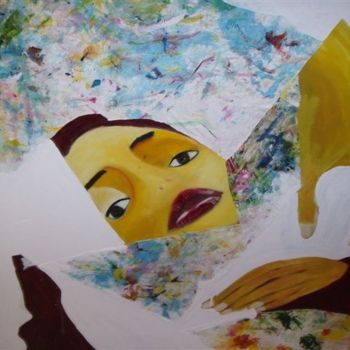 Peinture intitulée "la môme" par Baboune, Œuvre d'art originale