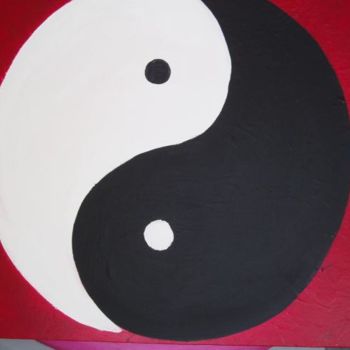 Painting titled "yin yang" by Baboune, Original Artwork