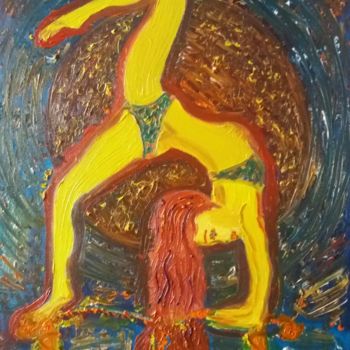 Painting titled "Dancing Virgo (excl…" by Lanissa, Original Artwork, Oil