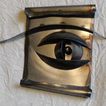 "eye" başlıklı Heykel A. Beltrame tarafından, Orijinal sanat, Metaller