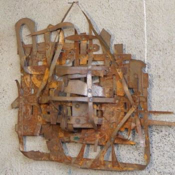 Sculpture titled "recyclings" by A. Beltrame, Original Artwork, Metals