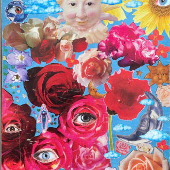 Collages intitulée "Flare" par Bárbara Bacelar, Œuvre d'art originale, Collages