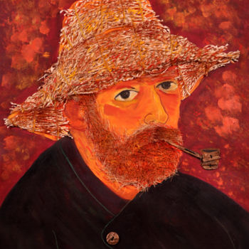 Peinture intitulée "van gogh IV" par Bachi Jincharadze, Œuvre d'art originale, Huile