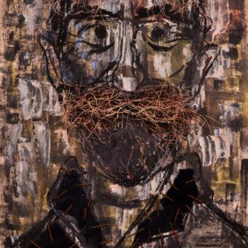 Картина под названием "Niko Pirosmani" - Bachi Jincharadze, Подлинное произведение искусства, Масло