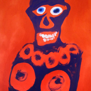 Painting titled "Ego I" by Bachi Jincharadze, Original Artwork, Oil