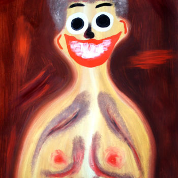 Painting titled "Ego VI" by Bachi Jincharadze, Original Artwork, Oil