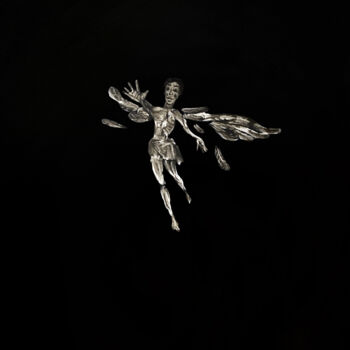 Peinture intitulée "Icarus I" par Bachi Jincharadze, Œuvre d'art originale, Huile